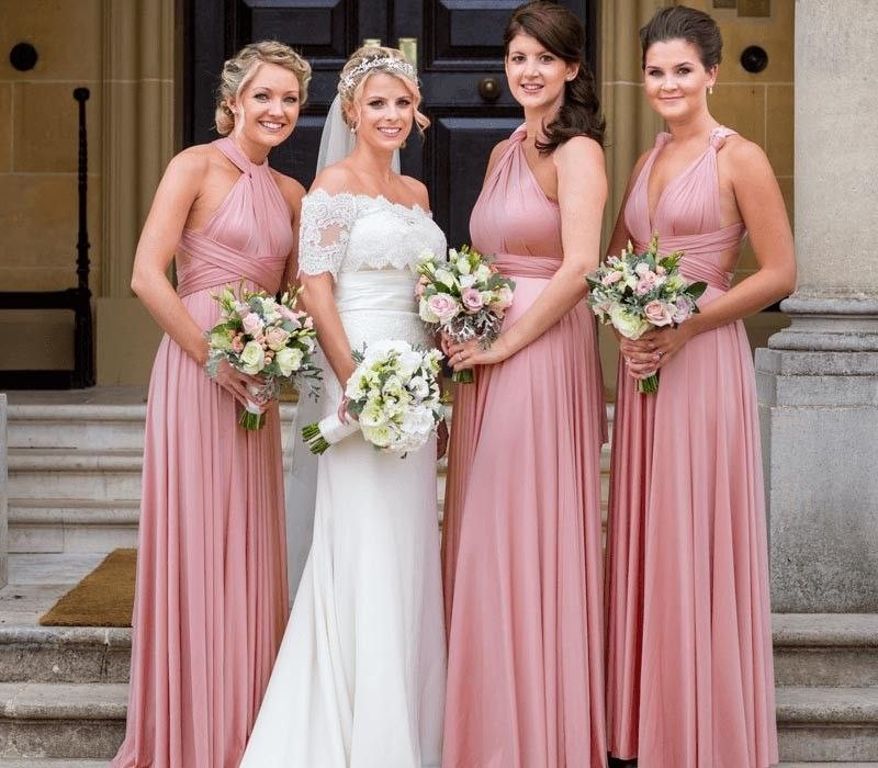 Cheap pink hotsell bridesmaid dresses