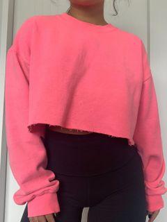 PLT Pink Cropped Sweater