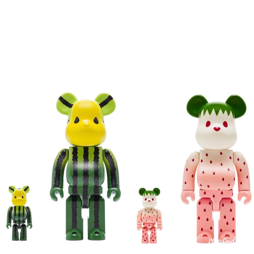 [PO] Bearbrick x Clot summer fruits collection 400%+100%, Hobbies