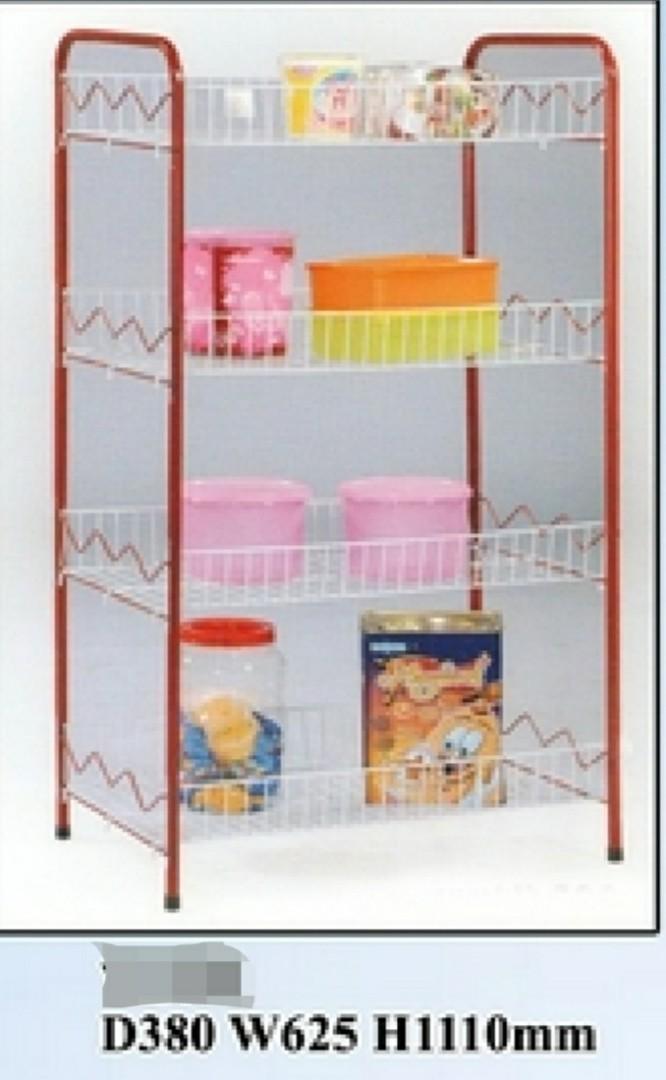 Rack besi sebarguna copper dengan roda / x beroda ipoh, Furniture ...