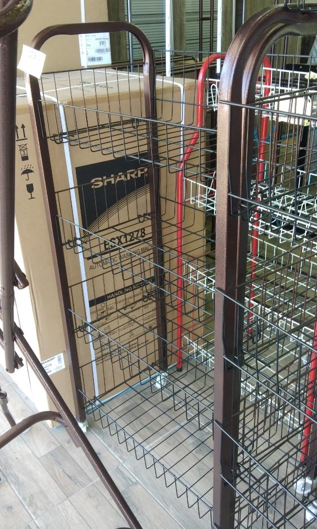 Rack besi sebarguna copper dengan roda / x beroda ipoh, Furniture ...