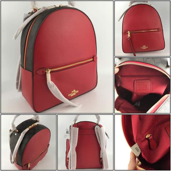 SALE COACH JORDYN BACKPACK RED Women s Fashion Bags Wallets Backpacks on Carousell
