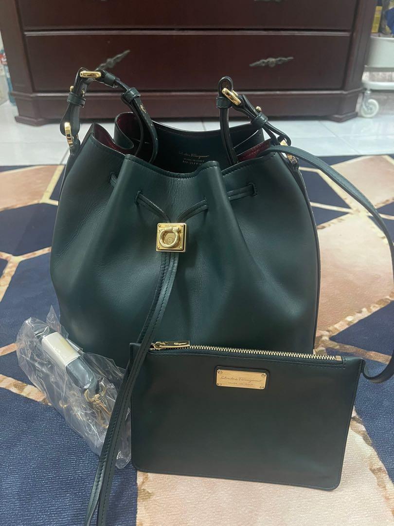 Salvatore ferragamo bucket handbags deals