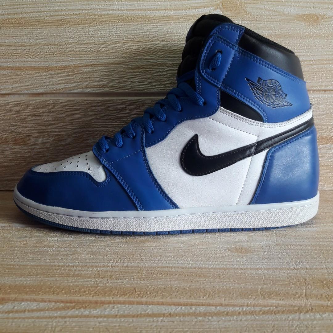 Sepatu Nike Air Jordan 1 Retro High Game Royal 555088-403 Second Original  shoeshop_r10