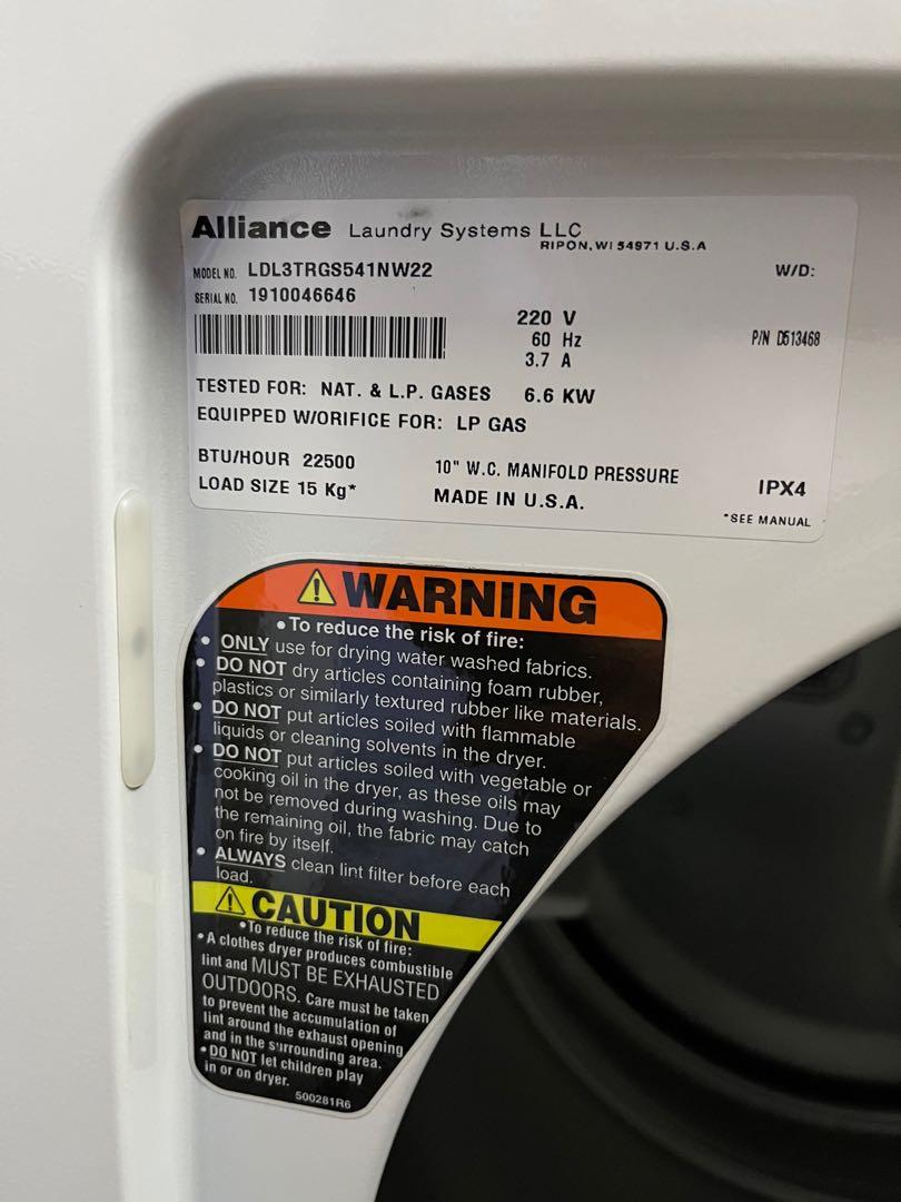 Speed Queen Gas Dryer, TV & Home Appliances, Washing Machines and