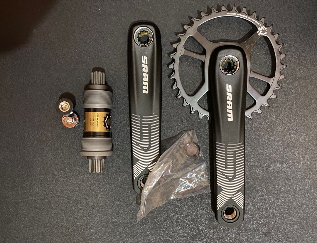 SRAM SX Eagle PowerSpline Crankset, Speed: 11/12, BCD: Direct