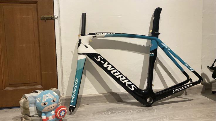 SWORKS frameset (Category: Bicycles) located in Singapore. Submitted by psygoeskwek (Listing ID 1125522949, Image 1). Description: now avail for preorder. price stated is only with package of frameset ( frame + fork + seatpost ) + wheelset. price is different if you want disc brake frame. FULL payment before to prevent flaking and backing out. Have other brands as well LL just pm. Have authentic as well but you should know the price. Pls no stupi
