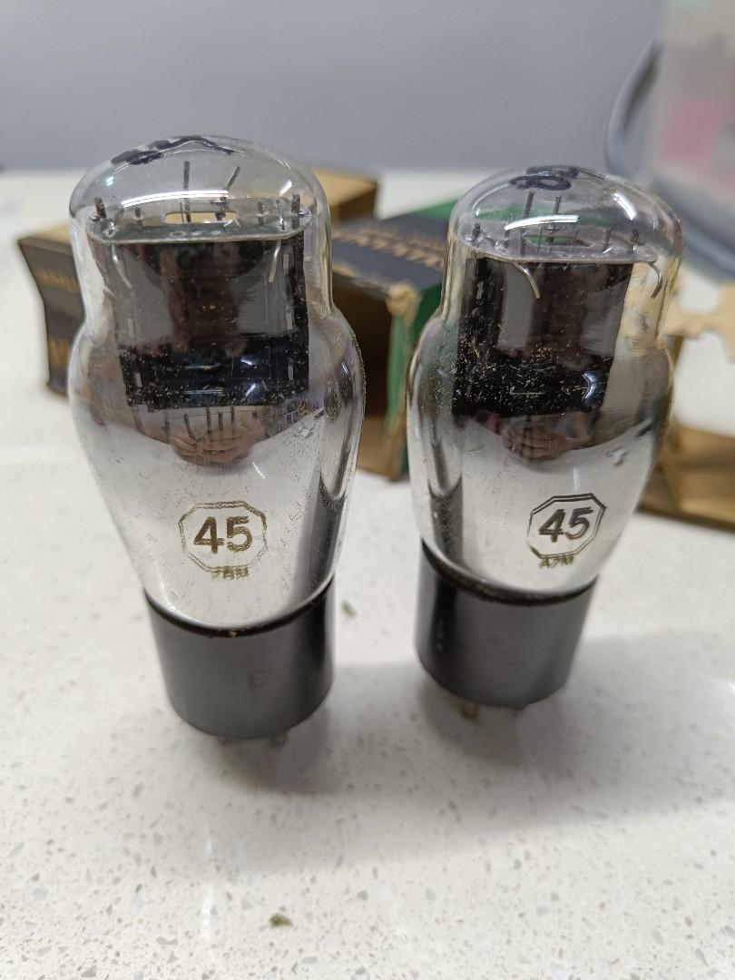 Sylvania 45 NOS Triode Tubes451043631437588481