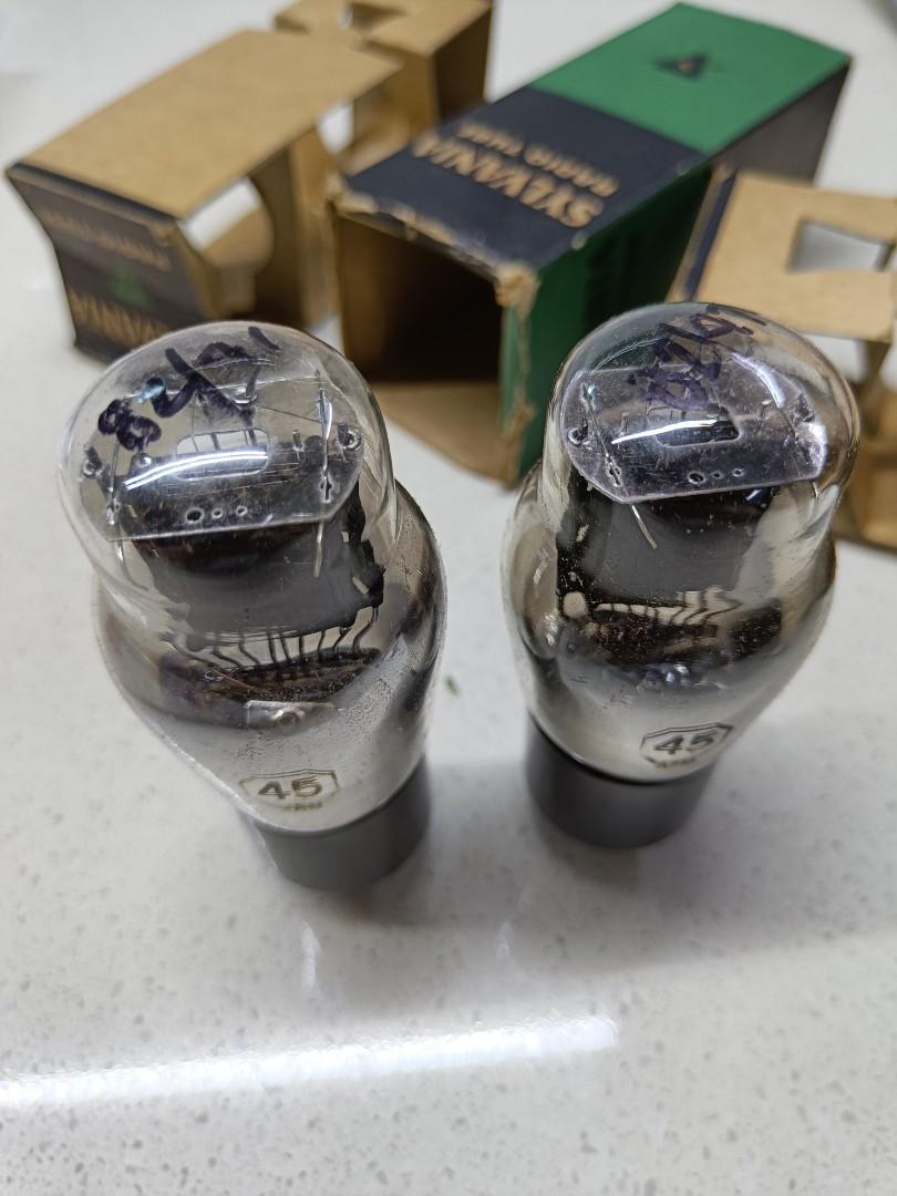 Sylvania 45 NOS Triode Tubes451043631437588482