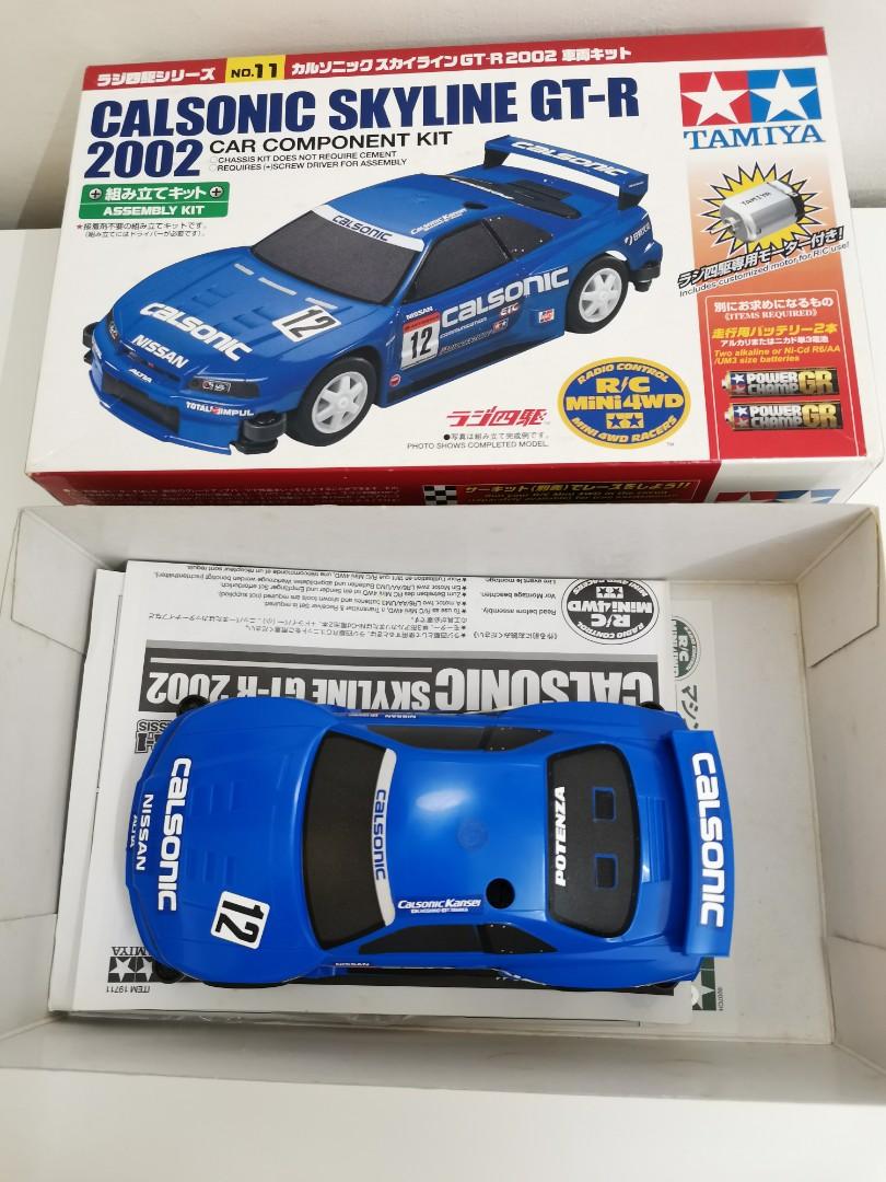 Tamiya mini 4WD Calsonic Skyline GTR2002 & Remote Ad5 Transmitter and