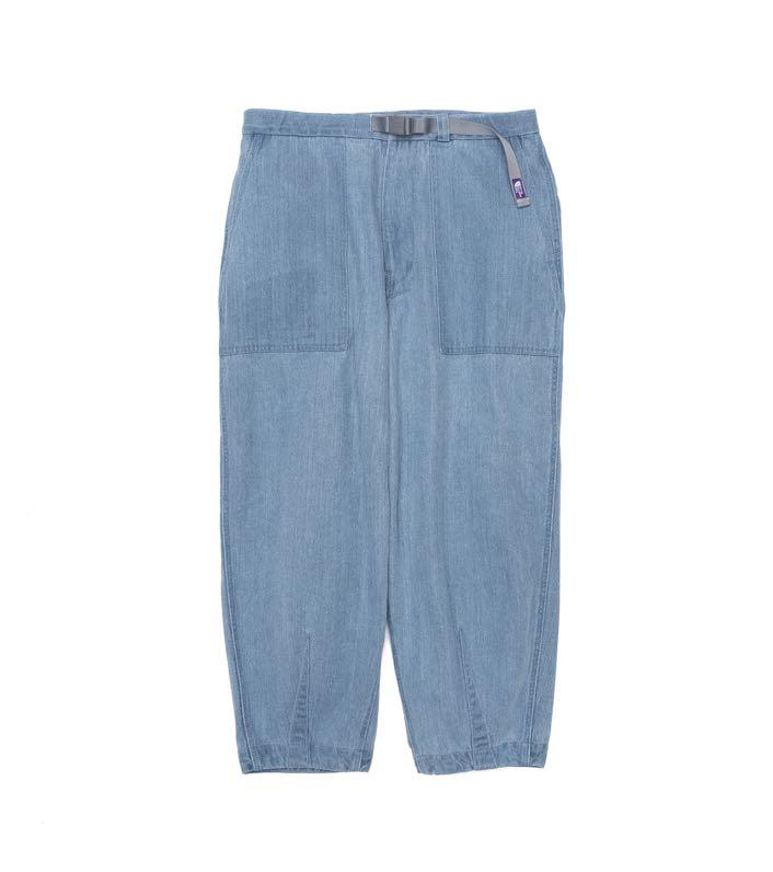 現貨(32/34) TNF purple label Denim Field Wide Cropped Pants indigo