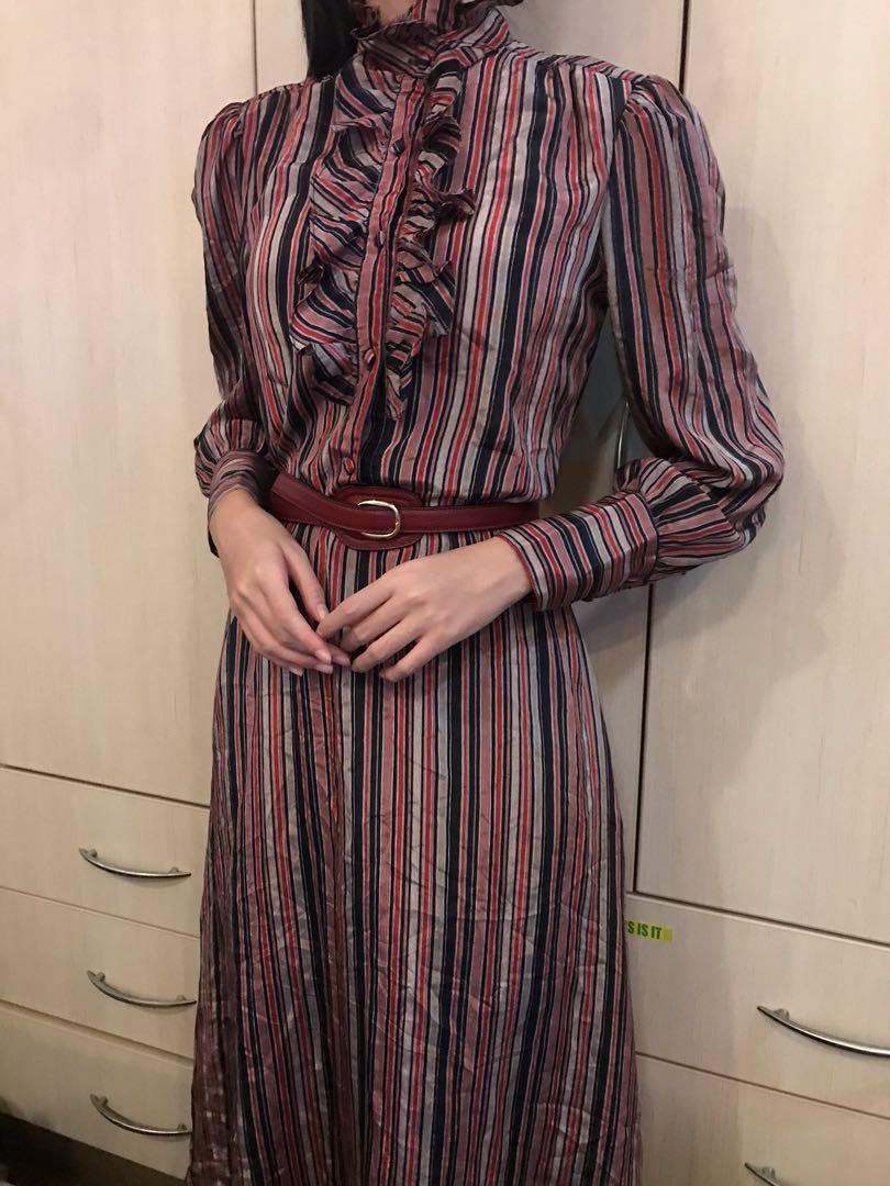 jonathan martin silk dress Jonathan Martin Silk Dress  East Village Vintage Collective