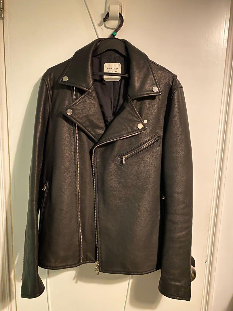 United Tokyo Leather cow jacket 牛皮褸, 男裝, 外套及戶外衣服