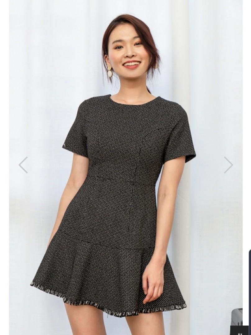 Tweed skater outlet dress