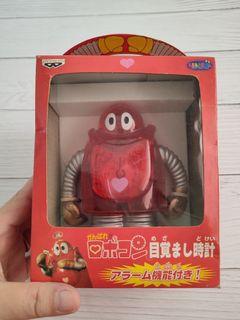 Vintage Collectibles Japanese Anime Banpresto Toru Toru Robocon  Figurine Alarm Clock Red Skeleton Robocon