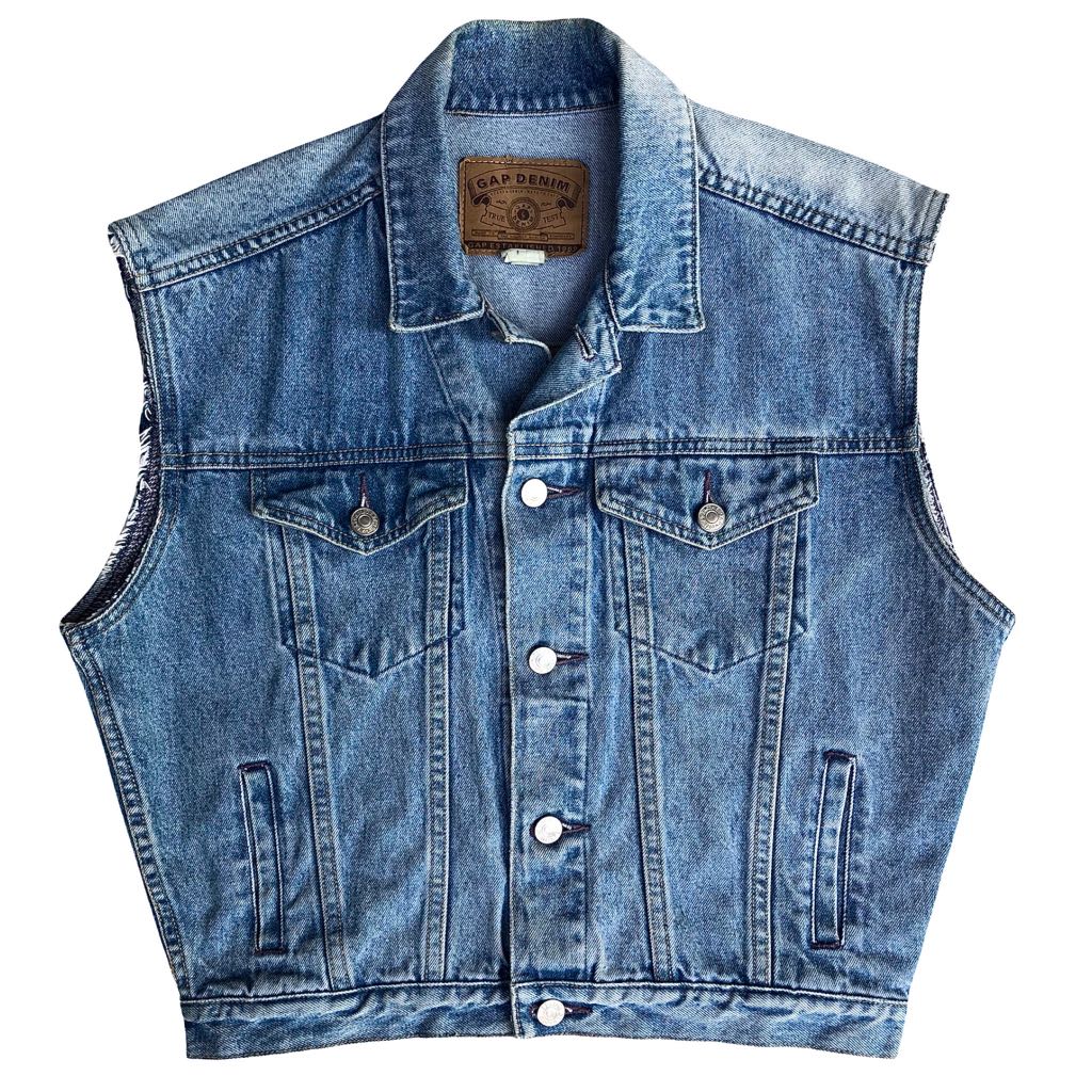 denim vest gap