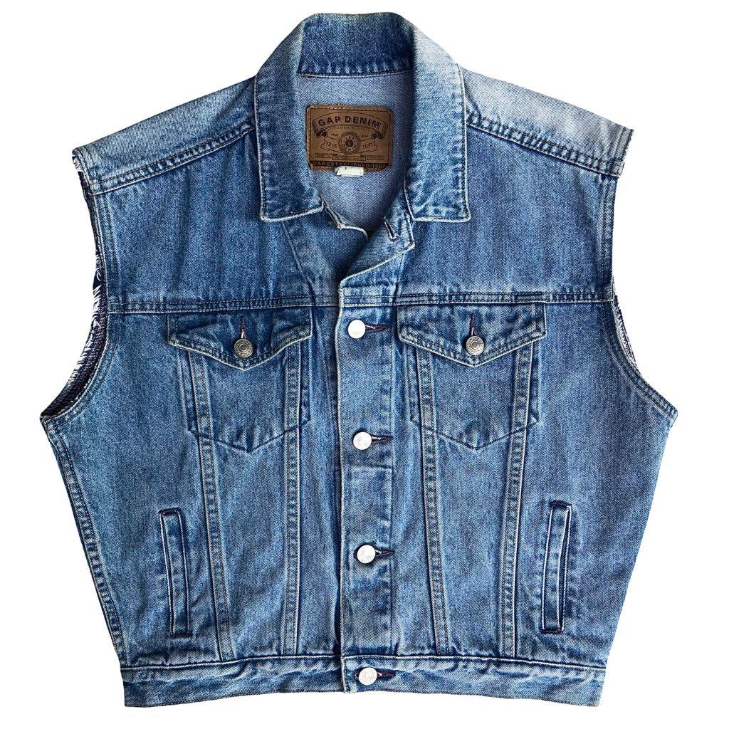 denim vest gap
