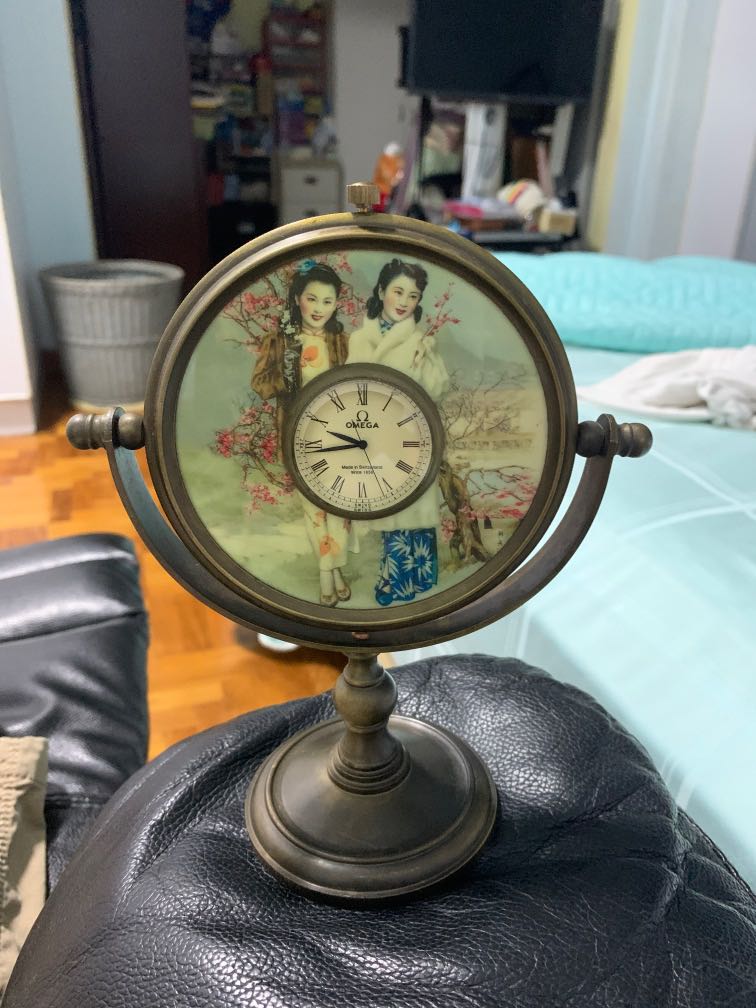 Omega clock, Hobbies & Toys, Memorabilia & Collectibles, Vintage