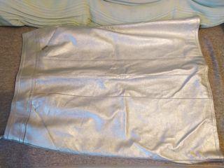CHANEL vintage silver lambskin skirt