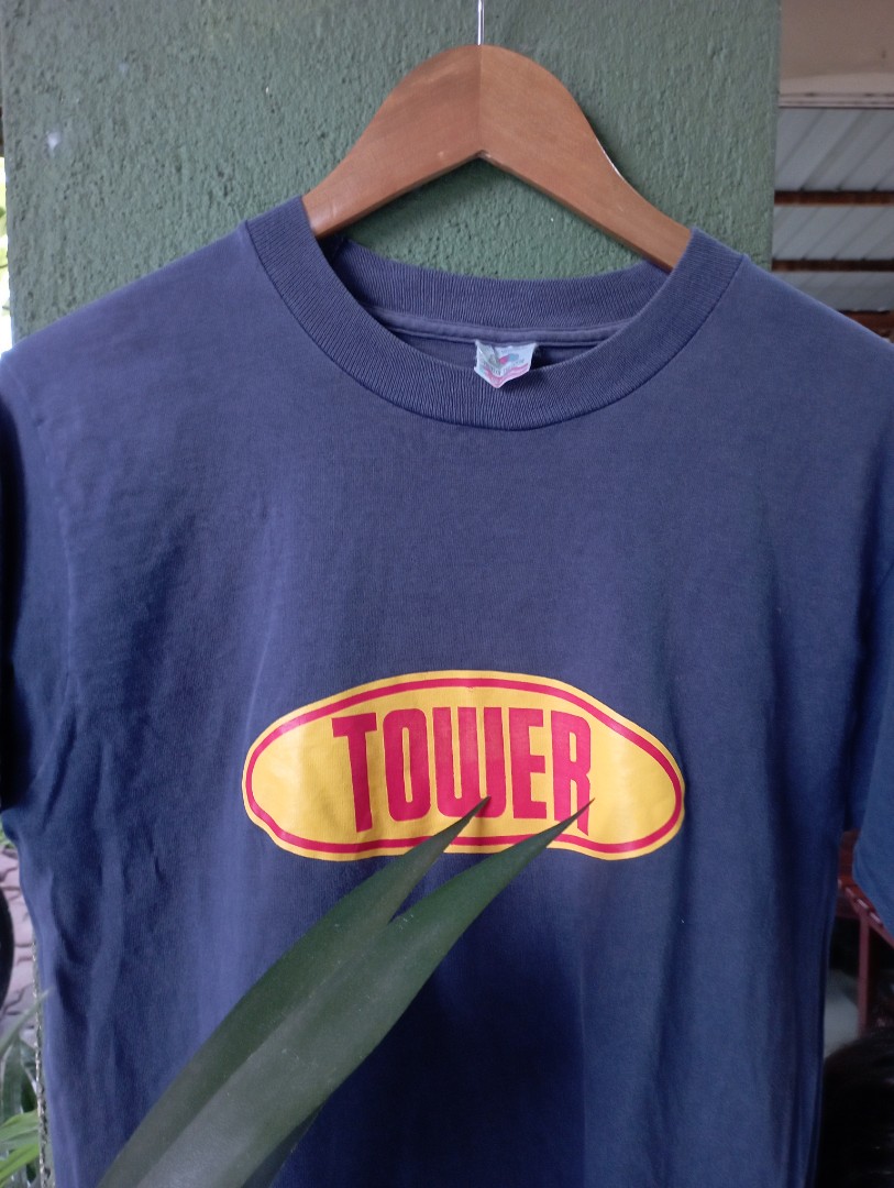 Vintage tower record shirt, Men's Fashion, Tops & Sets, Tshirts & Polo