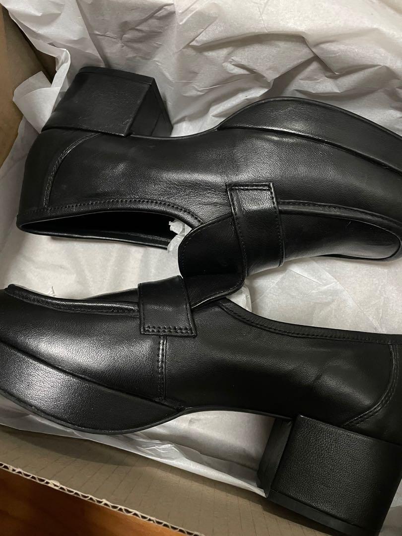 LEATHER PLATFORM LOAFERS / BROGUES 