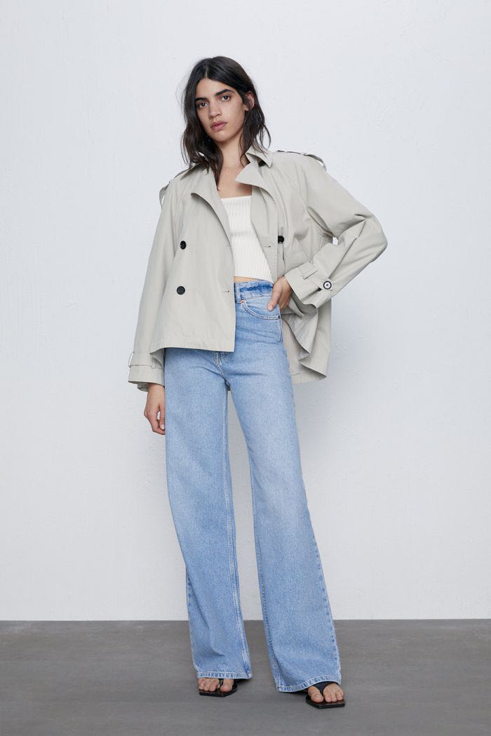 Zara wide leg jeans, Women's Fashion 