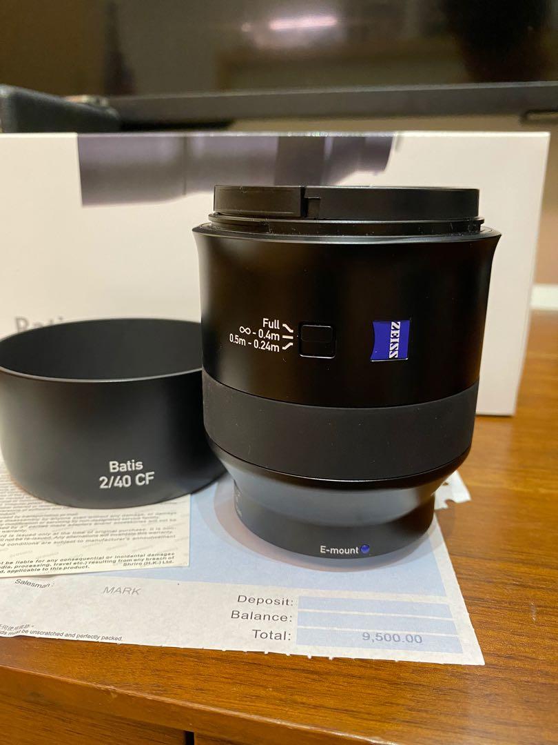 Zeiss Batis 40 f2 CF, 攝影器材, 鏡頭及裝備- Carousell