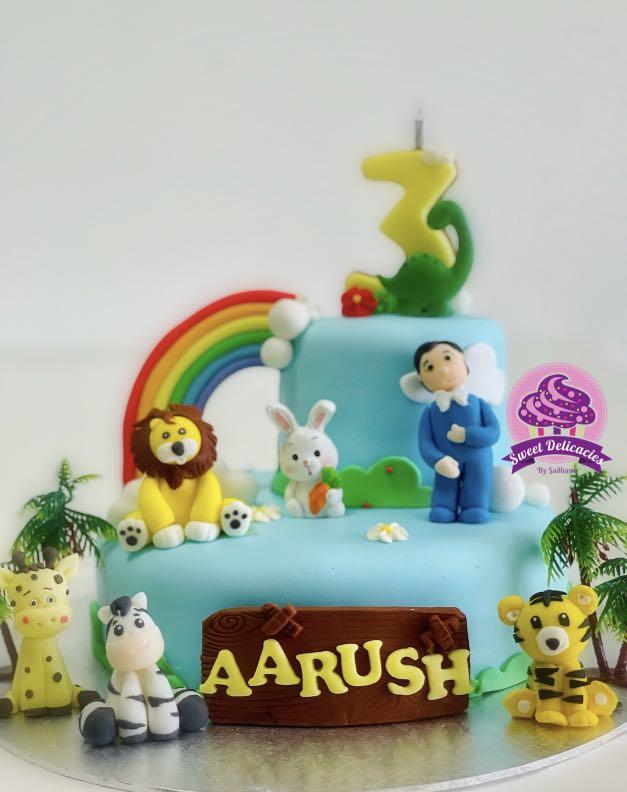 Animal Zoo Cake | Kids customised cake