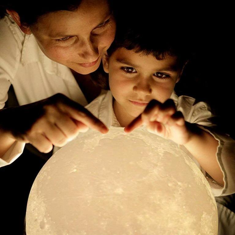 11803 HOKEKI Moon lamp 3D Print LED Moon Light Lamp Moon Light for Kids Dimmable Touch Control Brightness Light for Home Decoration and Gifts for