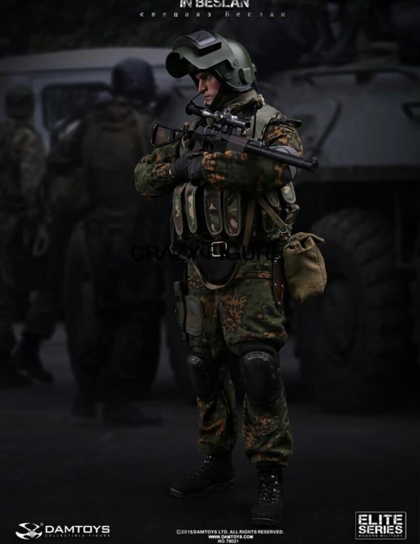 1/6 damtoys russian spetsnaz in beslan 非hottoys enterbay soldier