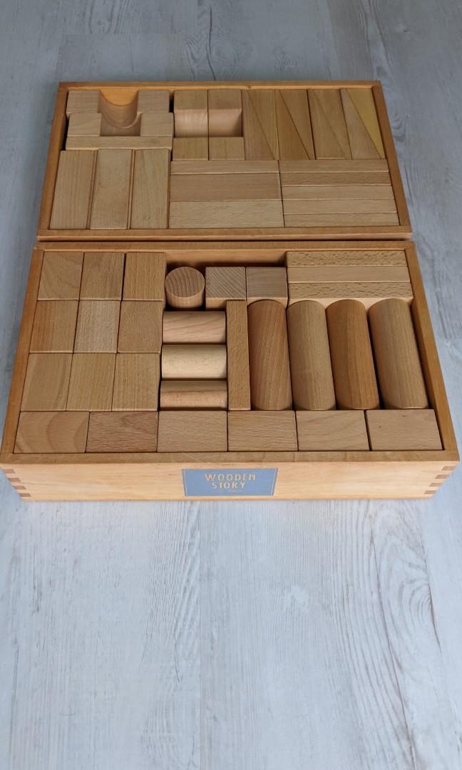 2 sets Wooden story XL wooden blocks Hobbies Toys Toys Games