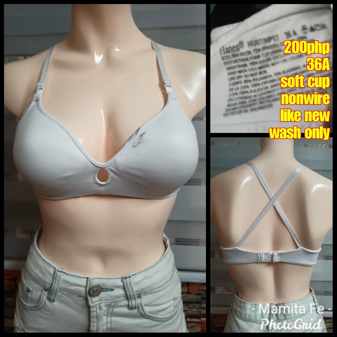 36A soft cup nonwire bra, Women's Fashion, Undergarments