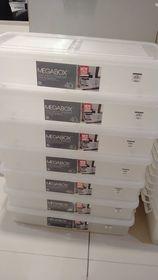 40L under-bed megabox storage box white (Category: Storage Boxes & Baskets) located in Quezon City. Submitted by uno_store (Listing ID 1125765153, Image 1). Description: 40L under-bed megabox storage box white 1 box SOLD bound to Makati thank you po maam stephanie chung! also available regular: 20L P 595 55L P 685 32L P 595 dimension(cm): 34L - L55xW38.5xH23.5 - P 565 40L - L82.0 / W41.5 / H16.0 - P 685 other megaboxes: Dimensions: 9.5 liters - 3