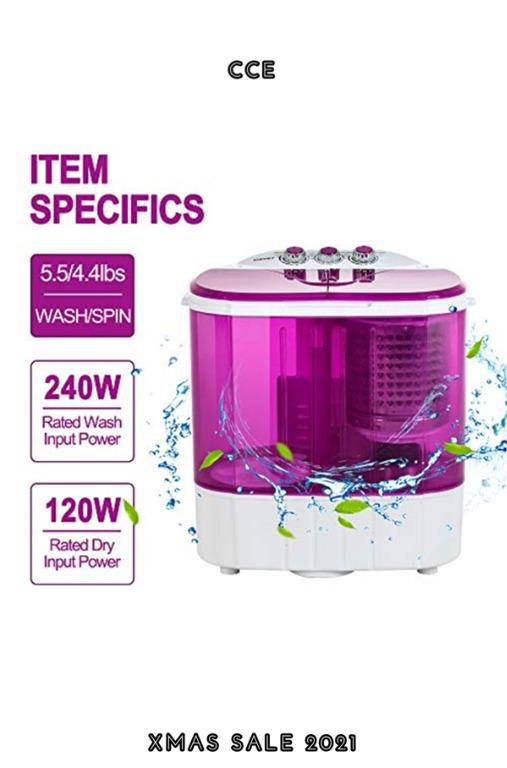80OFF KUPPET Mini Twin Tub Portable Washing Machine, Compact Twin Tub