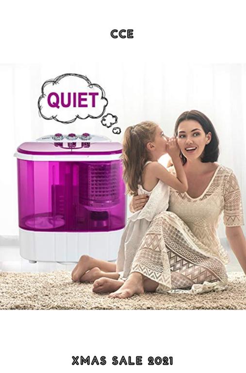 80OFF KUPPET Mini Twin Tub Portable Washing Machine, Compact Twin Tub