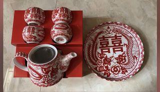 敬茶茶壺 茶杯 結婚過大禮