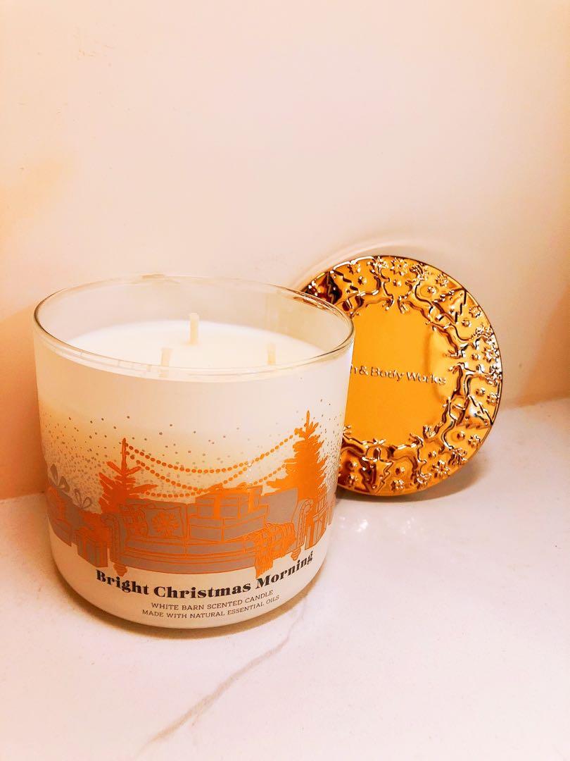 [現貨] Bath and body works 三芯香薰蠟燭 明亮的聖誕早晨 Bright Christmas Morning 3