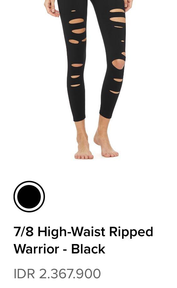 Alo Yoga High Waisted Ripped Warrior Tight