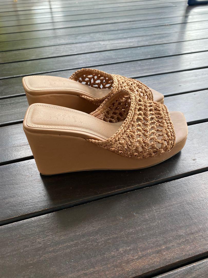 Woven Wedges ASOS Women s Fashion Footwear Wedges on Carousell