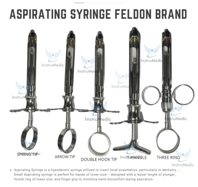 ASPIRATING SYRINGE FELDON brand, Health & Nutrition, Medical Supplies