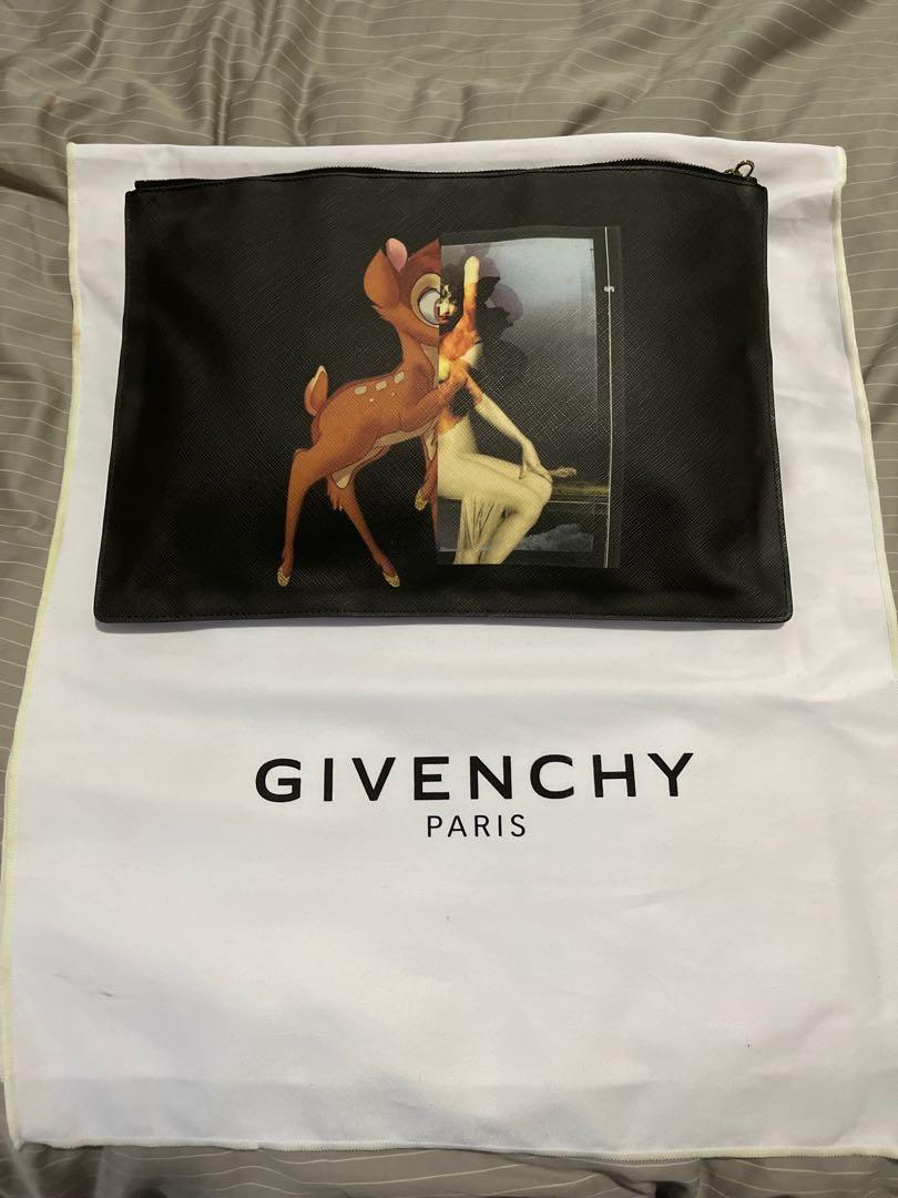 Authentic Givenchy Bambi Printed Medium Clutch Women s Fashion