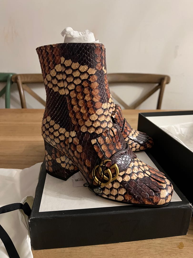 Snake gucci boots top