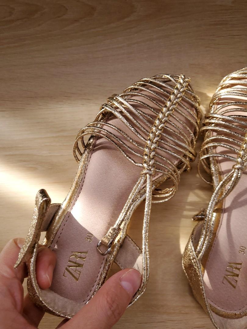 Gold cage on sale shoes