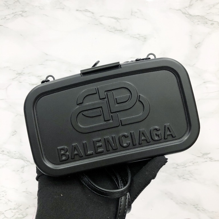 Balenciaga black Lunch Box cross body bag