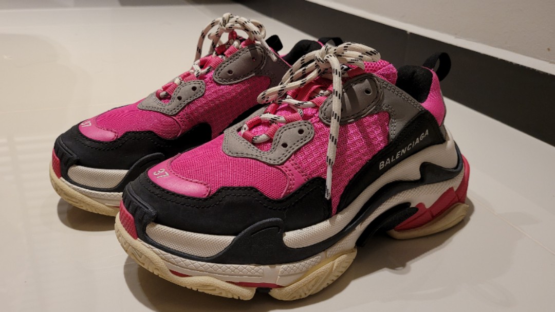 Balenciaga neon sale pink