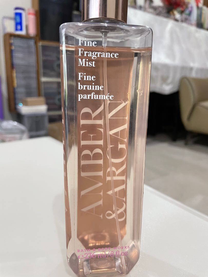 Bath And Body Works Amber And Argan Mist Beauty Personal Care Fragrance Deodorants On Carousell