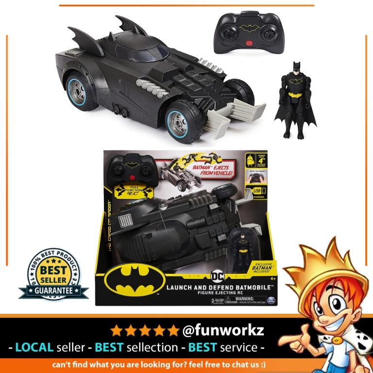 BATMAN Launch and Defend Batmobile Remote Control Vehicle with Exclusive  4-inch Figure, Kids Toys for Boys , Hobbies & Toys, Toys & Games on  Carousell