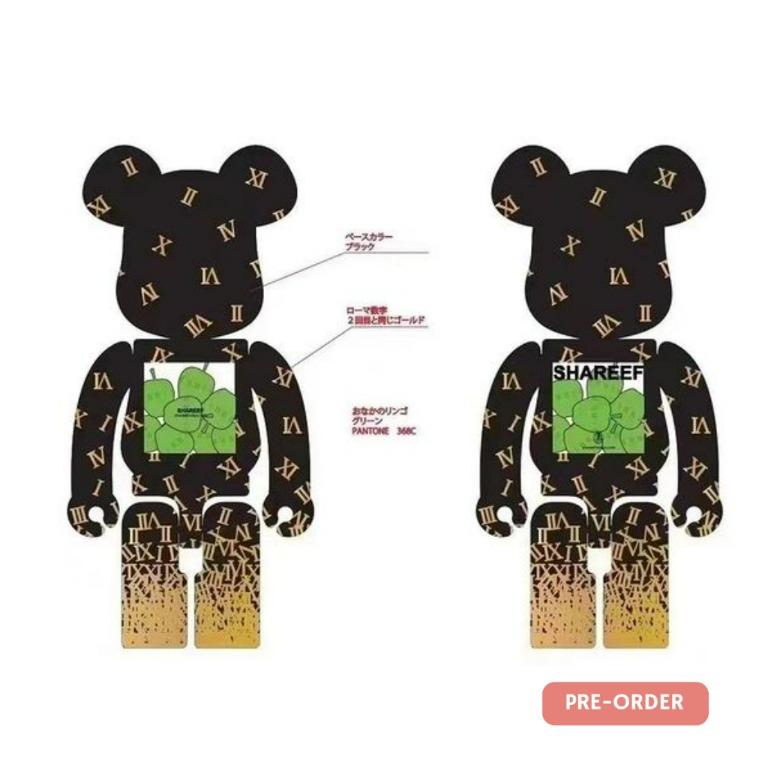 BEARBRICK x Studious x Shareef Apple Baby 蘋果千秋400% & 100
