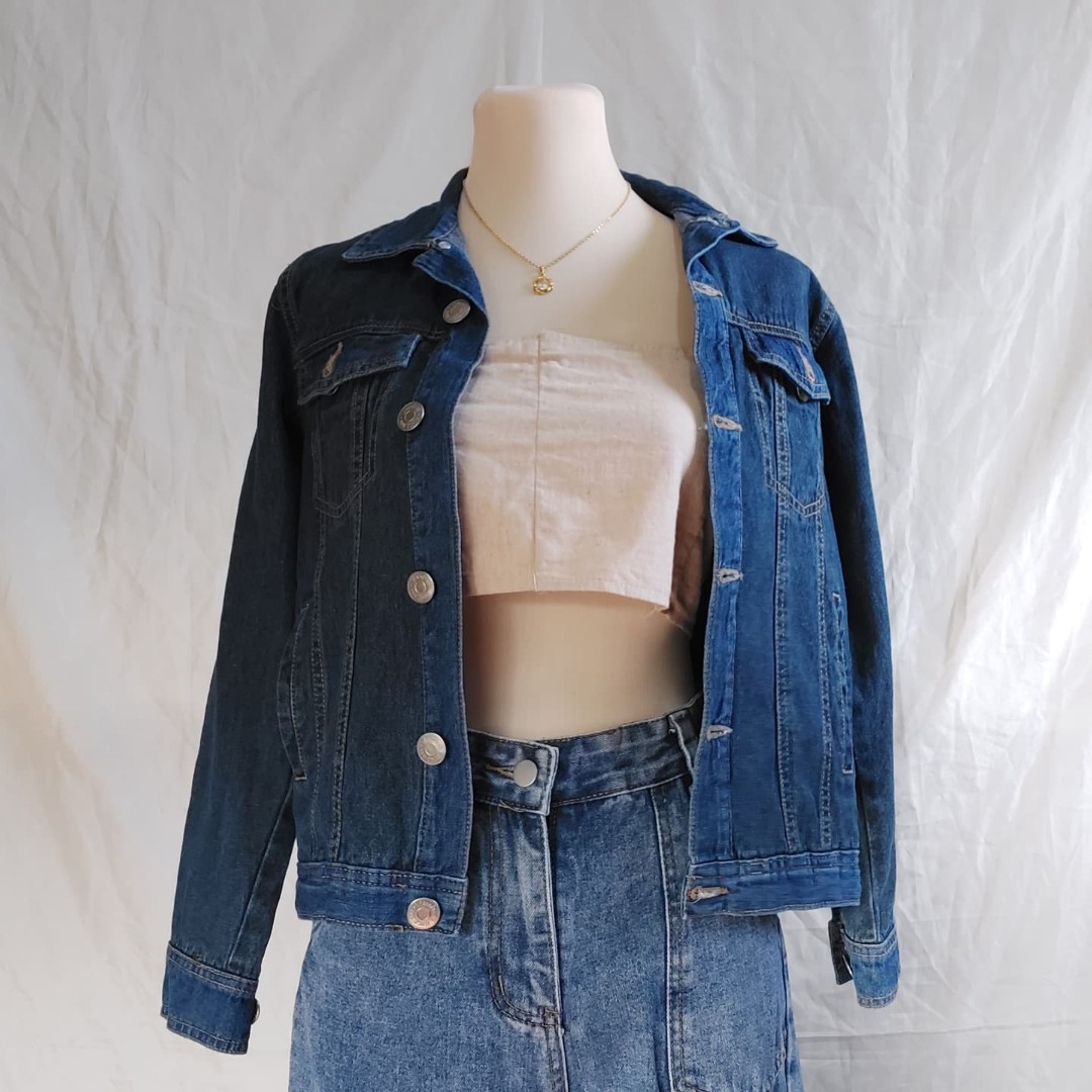 bench denim jacket, Women's Fashion, Coats, Jackets and Outerwear on