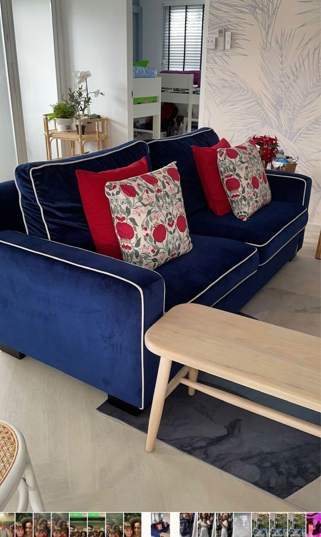 Blue Sofa Set Matttroy